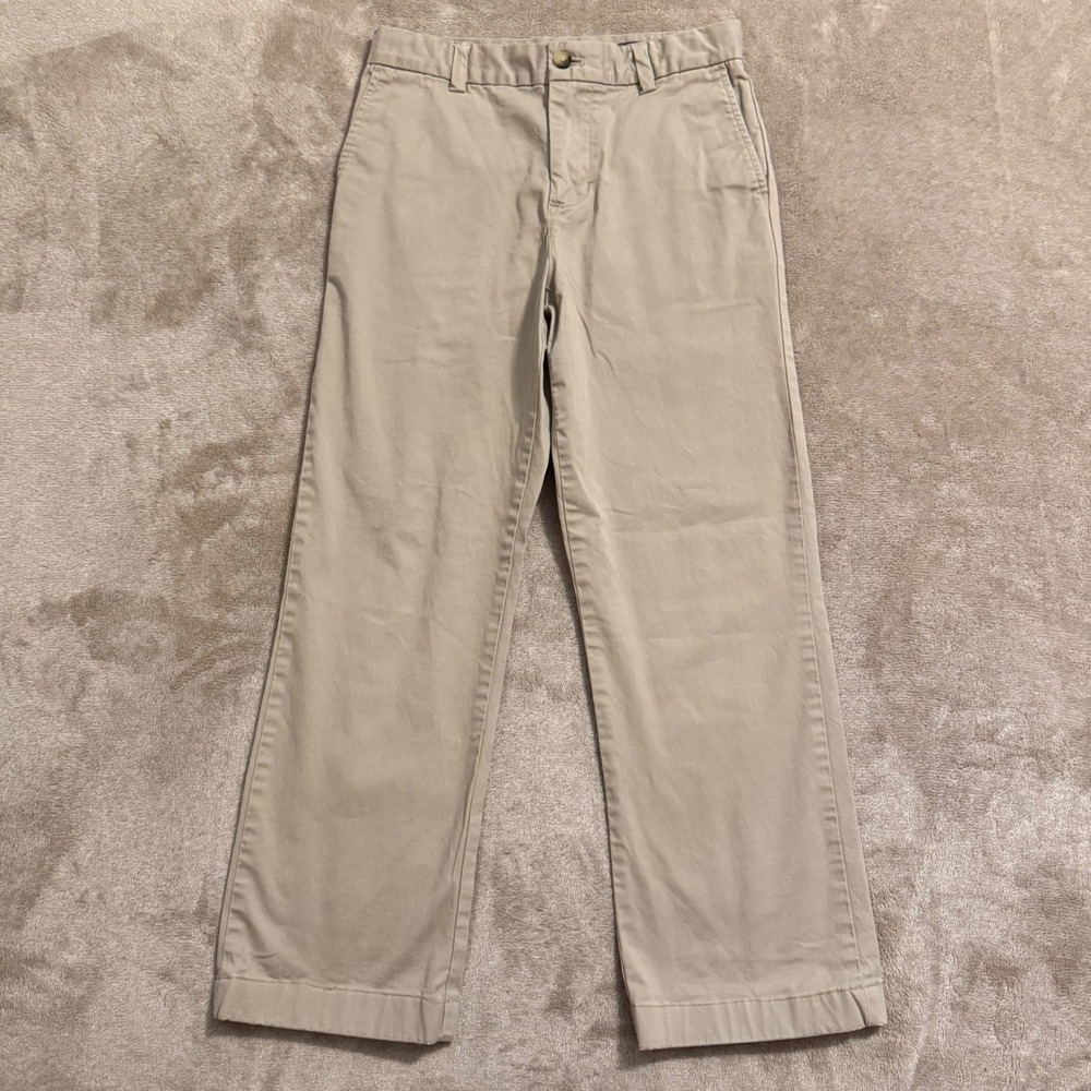 Vineyard Vines Boys Khaki Chino Pants Tan Stretch Size 12 3P6012